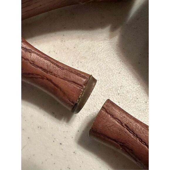 L.e.i Vintage Women's Brown Floral Embossed Leather Heeled Sandals Size 7 - Picture 9 of 11